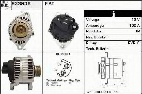 EDR 933936 - Alternator www.molydon.hr