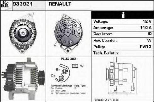 EDR 933921 - Alternator www.molydon.hr