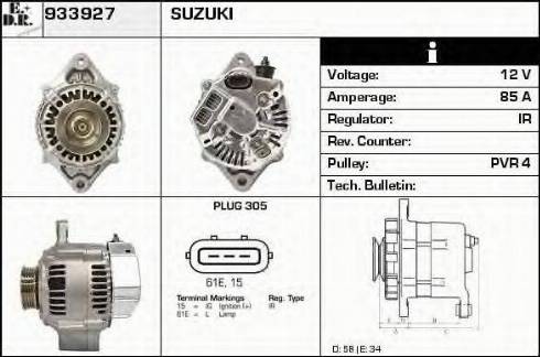 EDR 933927 - Alternator www.molydon.hr