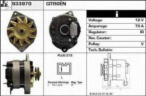 EDR 933970 - Alternator www.molydon.hr