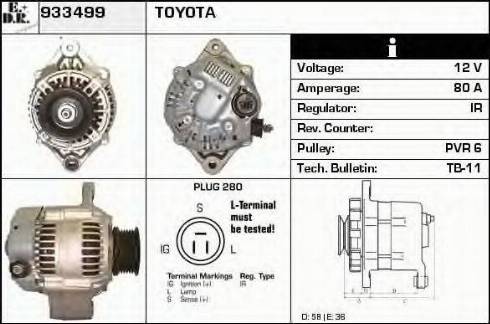 EDR 933499 - Alternator www.molydon.hr