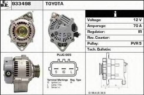 EDR 933498 - Alternator www.molydon.hr