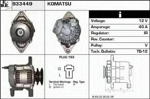 EDR 933449 - Alternator www.molydon.hr