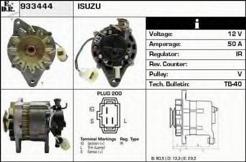 EDR 933444 - Alternator www.molydon.hr