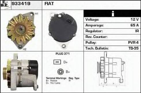 EDR 933419 - Alternator www.molydon.hr