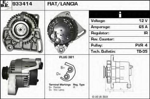 EDR 933414 - Alternator www.molydon.hr