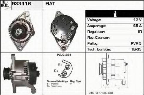 EDR 933416 - Alternator www.molydon.hr