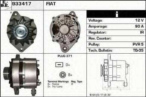 EDR 933417 - Alternator www.molydon.hr