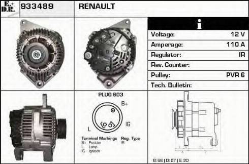 EDR 933489 - Alternator www.molydon.hr