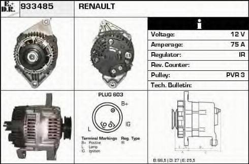 EDR 933485 - Alternator www.molydon.hr