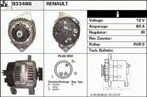 EDR 933486 - Alternator www.molydon.hr