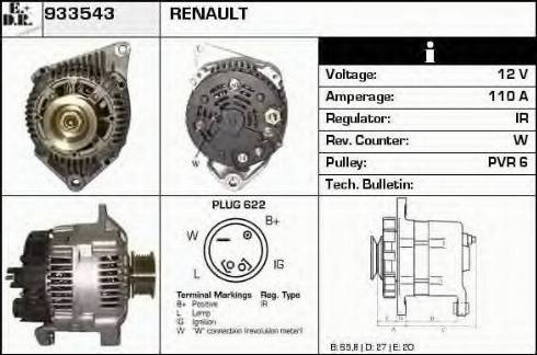 EDR 933543 - Alternator www.molydon.hr