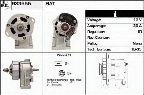 EDR 933555 - Alternator www.molydon.hr