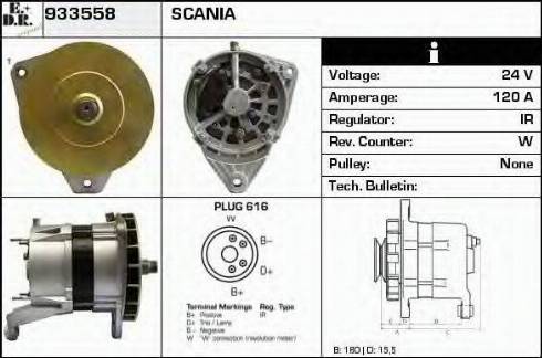 EDR 933558 - Alternator www.molydon.hr