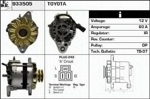 EDR 933505 - Alternator www.molydon.hr