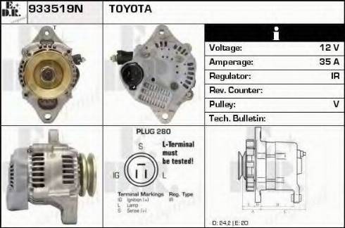 EDR 933519N - Alternator www.molydon.hr