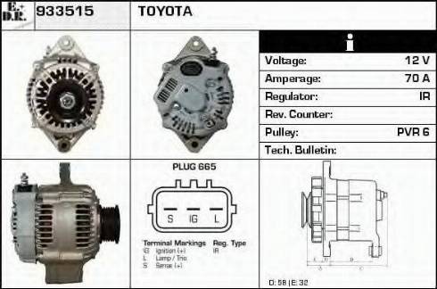 EDR 933515 - Alternator www.molydon.hr