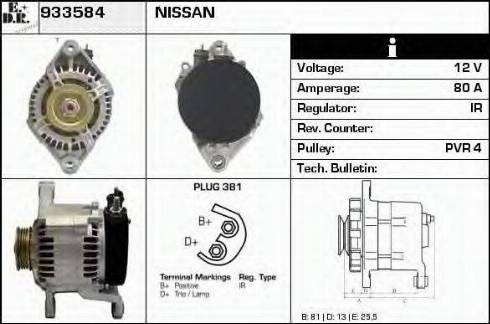 EDR 933584 - Alternator www.molydon.hr