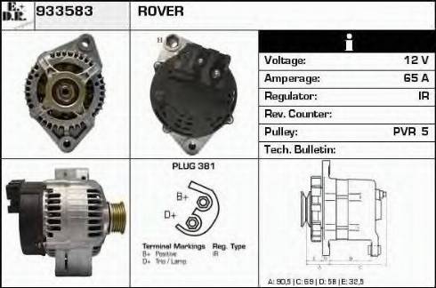 EDR 933583 - Alternator www.molydon.hr