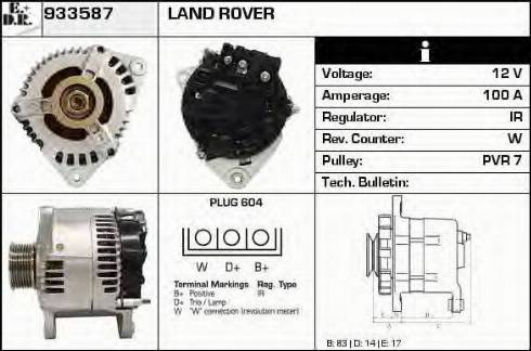 EDR 933587 - Alternator www.molydon.hr