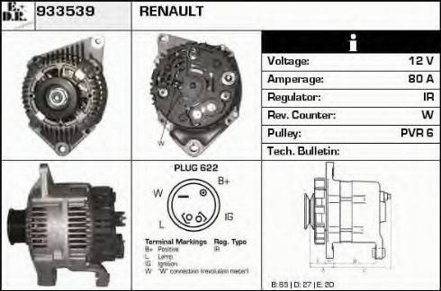 EDR 933539 - Alternator www.molydon.hr