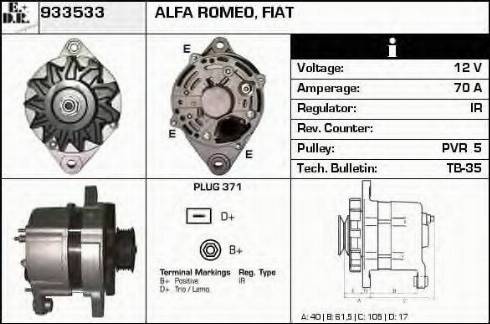 EDR 933533 - Alternator www.molydon.hr