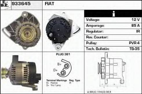 EDR 933645 - Alternator www.molydon.hr