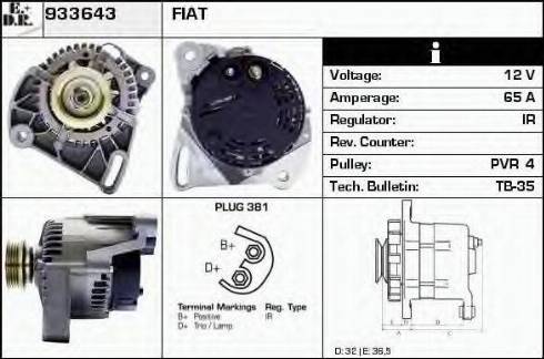 EDR 933643 - Alternator www.molydon.hr