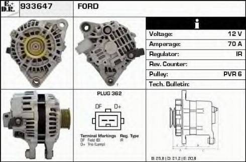 EDR 933647 - Alternator www.molydon.hr