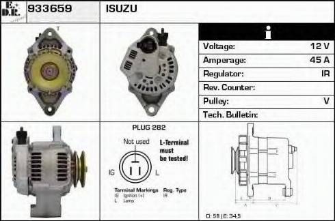 EDR 933659 - Alternator www.molydon.hr