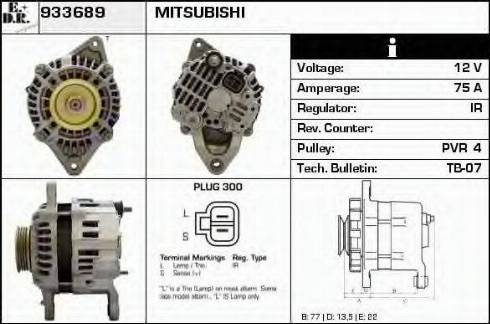 EDR 933689 - Alternator www.molydon.hr