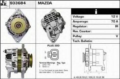 EDR 933684 - Alternator www.molydon.hr