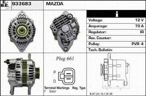 EDR 933683 - Alternator www.molydon.hr