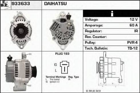 EDR 933633 - Alternator www.molydon.hr