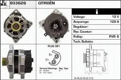 EDR 933626 - Alternator www.molydon.hr