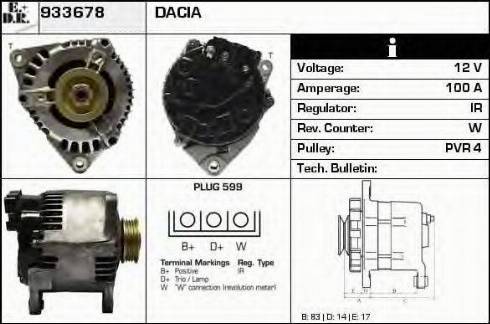 EDR 933678 - Alternator www.molydon.hr