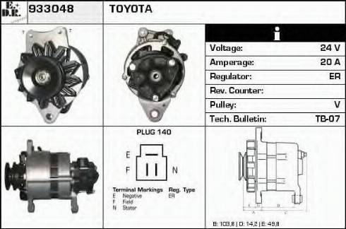 EDR 933048 - Alternator www.molydon.hr