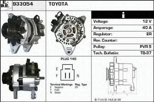 EDR 933054 - Alternator www.molydon.hr