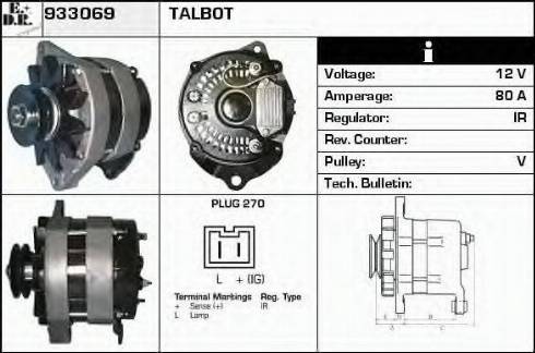 EDR 933069 - Alternator www.molydon.hr