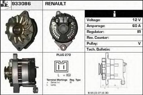 EDR 933086 - Alternator www.molydon.hr