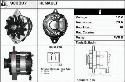 EDR 933087 - Alternator www.molydon.hr