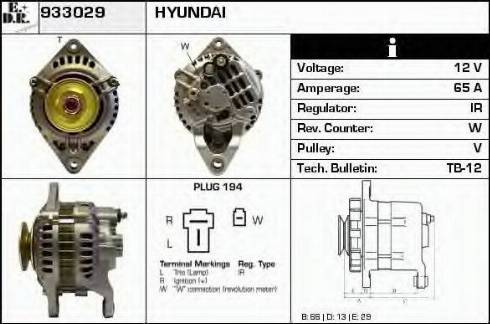 EDR 933029 - Alternator www.molydon.hr