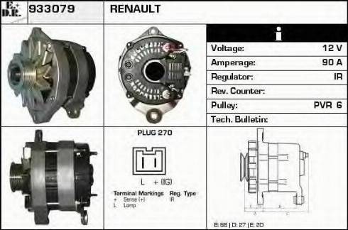 EDR 933079 - Alternator www.molydon.hr