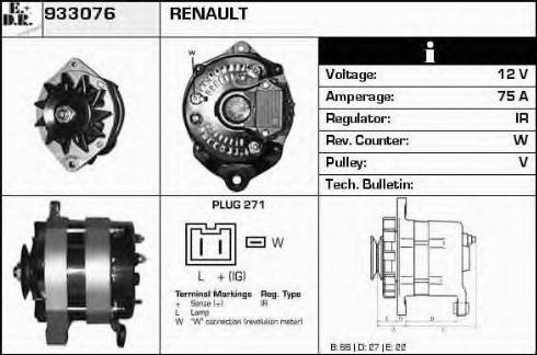 EDR 933076 - Alternator www.molydon.hr