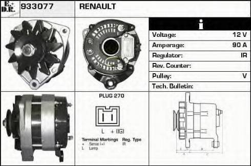 EDR 933077 - Alternator www.molydon.hr