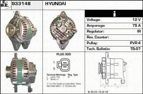 EDR 933148 - Alternator www.molydon.hr