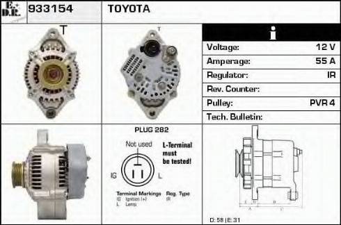 EDR 933154 - Alternator www.molydon.hr