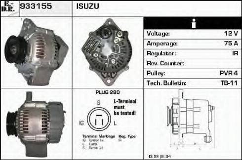 EDR 933155 - Alternator www.molydon.hr