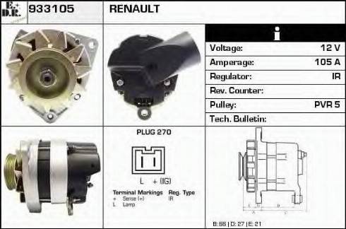 EDR 933105 - Alternator www.molydon.hr