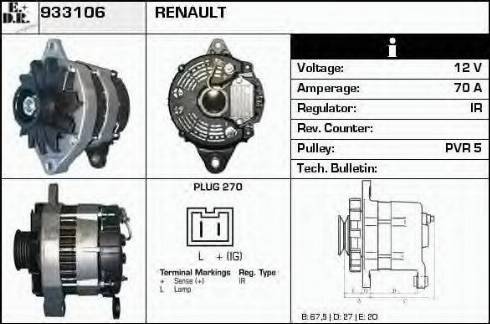 EDR 933106 - Alternator www.molydon.hr